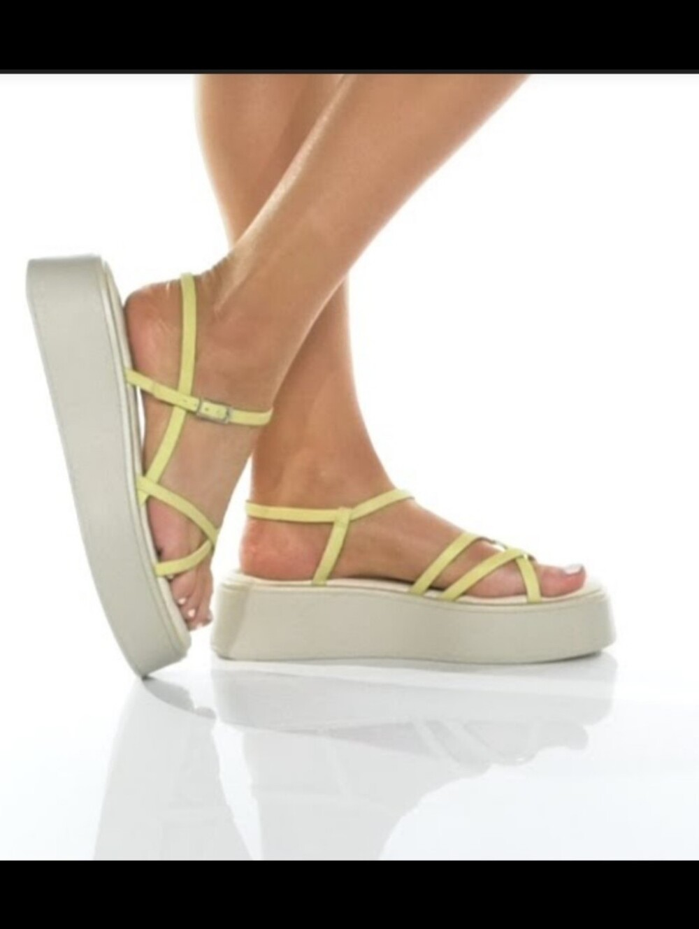 Vagabond Courtney Platform Sandals in Banana